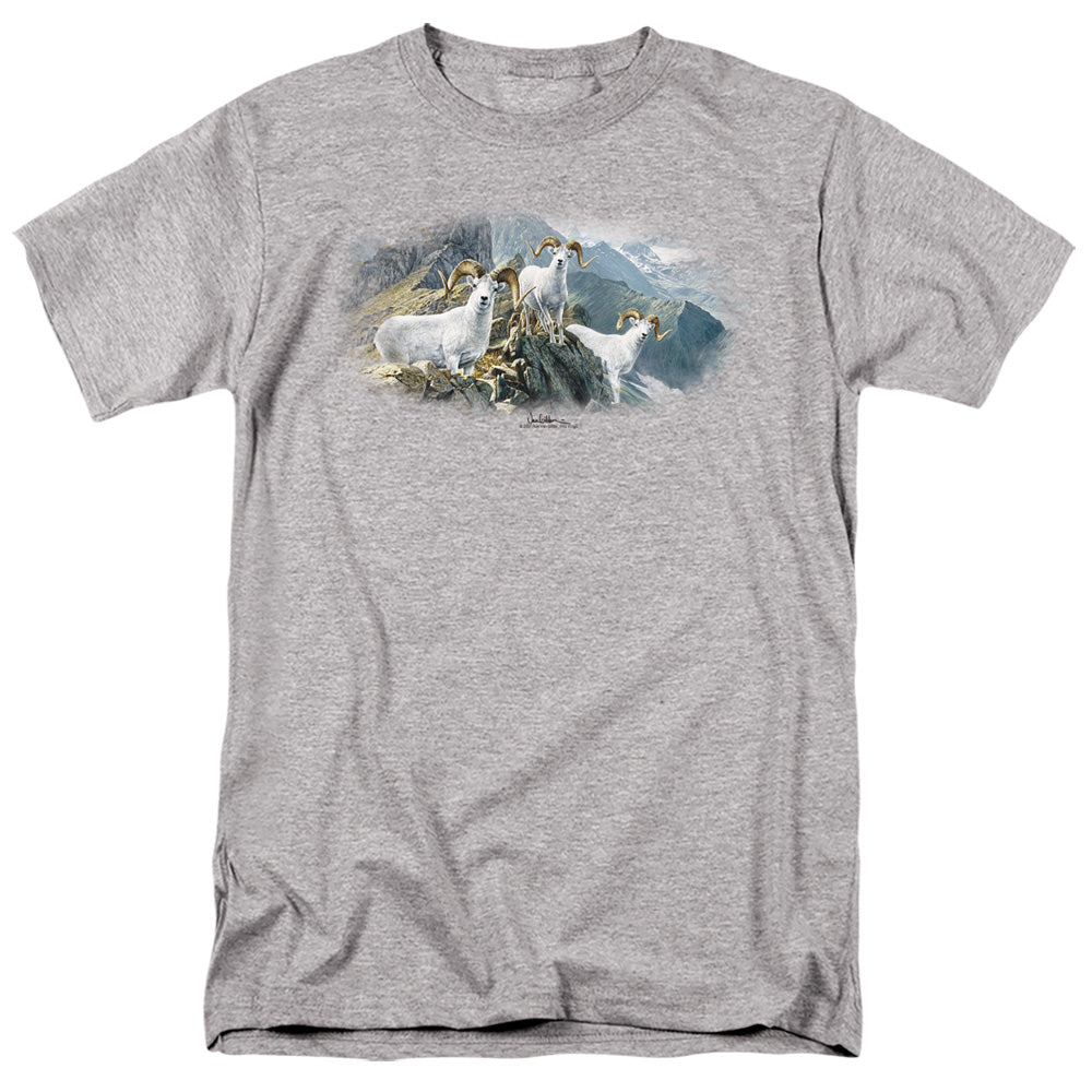 Wildlife High Trails Dall Sheep Mens T Shirt Athletic Heather