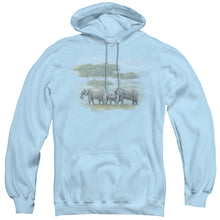 Load image into Gallery viewer, Wildlife Heart Of Africa Mens Hoodie Light Blue
