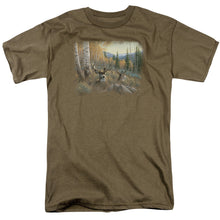 Load image into Gallery viewer, Wildlife Mule Deer Mens T Shirt Safari Green
