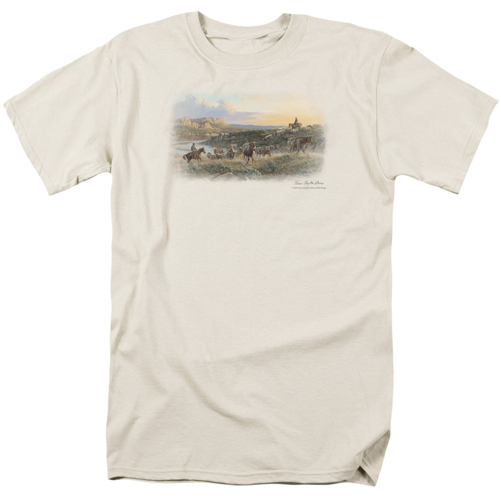 Wildlife The Last Crossing Mens T Shirt Cream