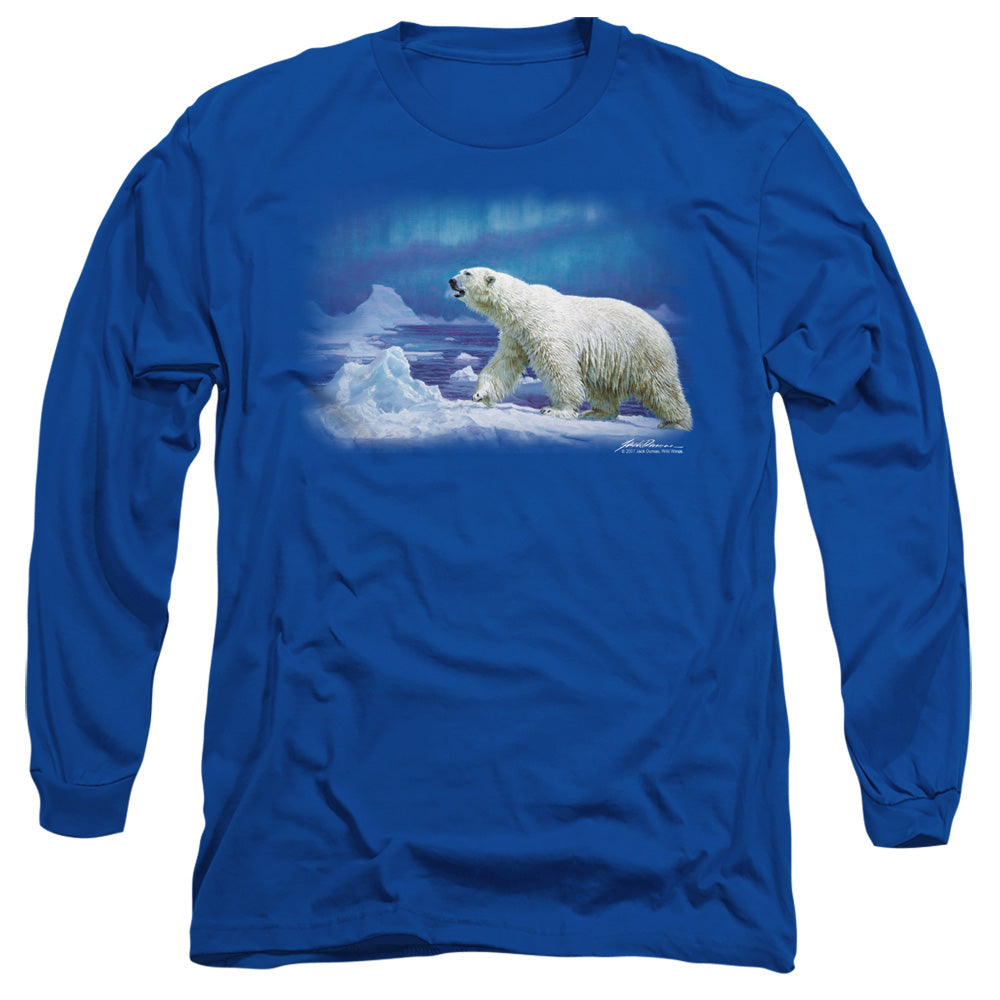 Wildlife Nomad Of The North Mens Long Sleeve Shirt Royal Blue