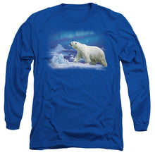 Load image into Gallery viewer, Wildlife Nomad Of The North Mens Long Sleeve Shirt Royal Blue
