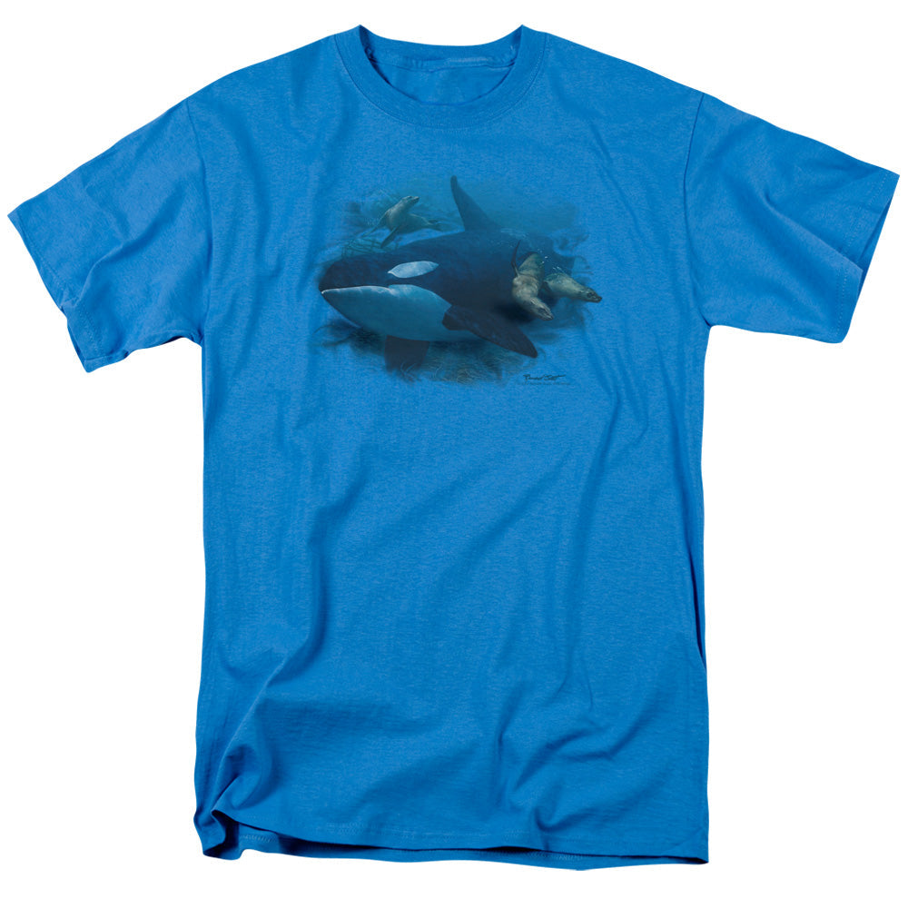 Wildlife Orchestrated Maneuver Mens T Shirt Turquoise