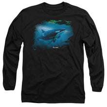 Load image into Gallery viewer, Wildlife Pursuit Thru The Kelp Orca Mens Long Sleeve Shirt Black
