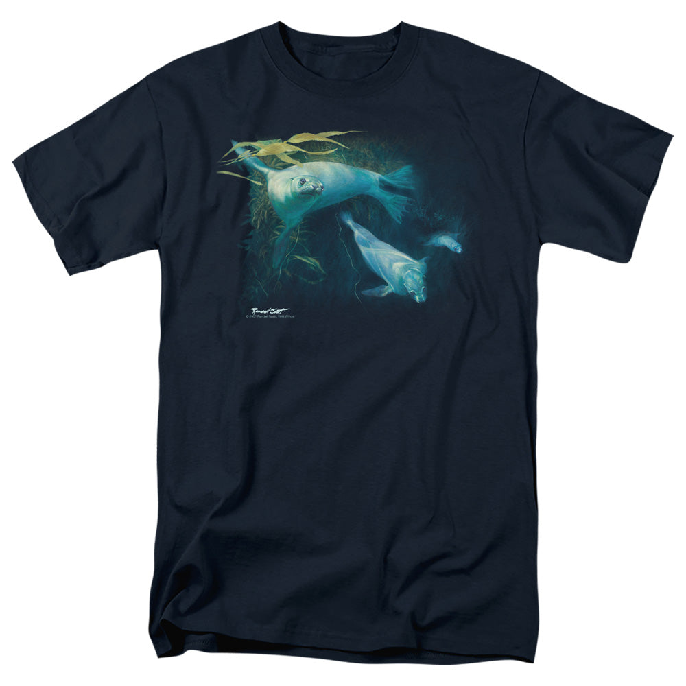 Wildlife Kelp Patrol Mens T Shirt Navy