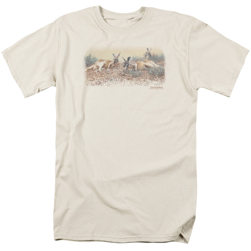 Wildlife Laid Back In The Outback Mens T Shirt Cream