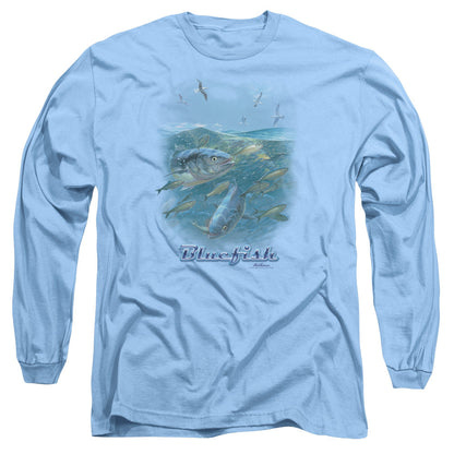 Wildlife Blue Mayhem Mens Long Sleeve Shirt Carolina Blue Officially Licensed