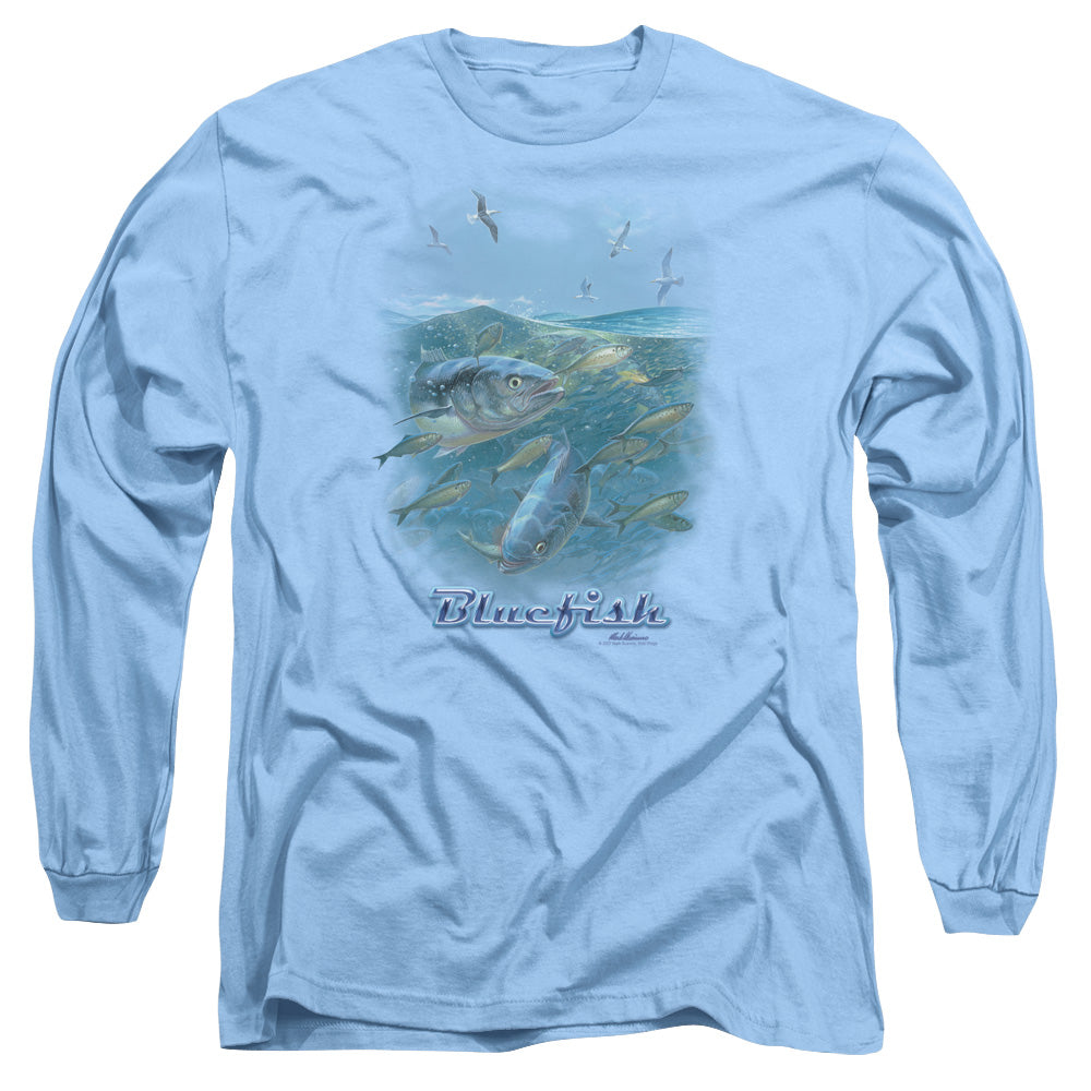 Wildlife Blue Mayhem Mens Long Sleeve Shirt Carolina Blue