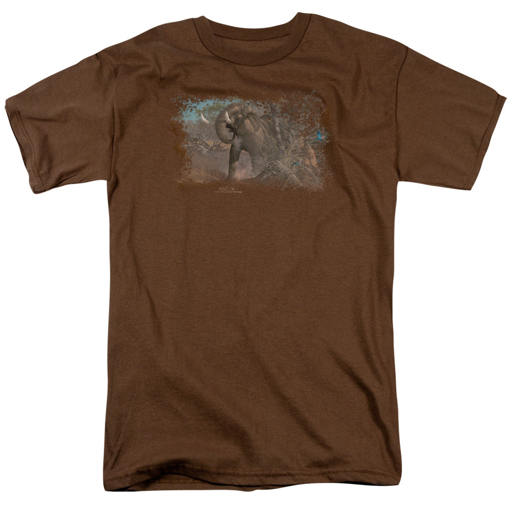 Wildlife Rolling Thunder Mens T Shirt Coffee