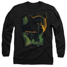 Load image into Gallery viewer, Wildlife Black Bears Mens Long Sleeve Shirt Black
