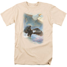 Load image into Gallery viewer, Wild Wings Eagle Pride Mens T Shirt Cream
