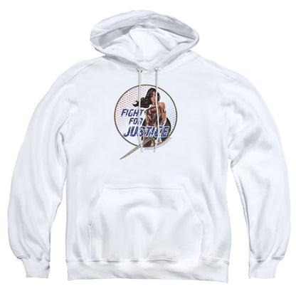 Wonder Woman Movie Fight For Justice Mens Hoodie White