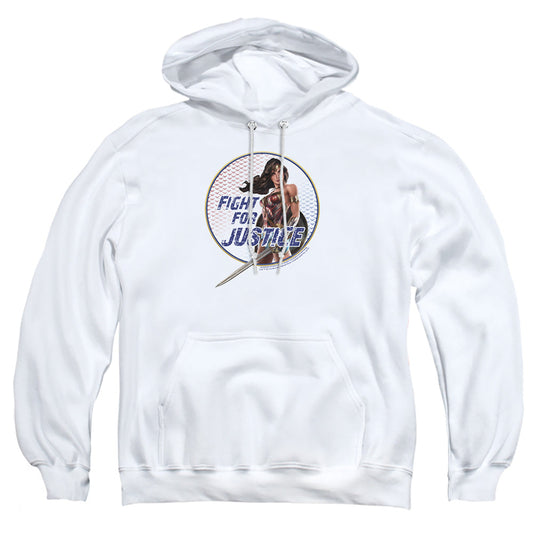 Wonder Woman Movie Fight For Justice Mens Hoodie White