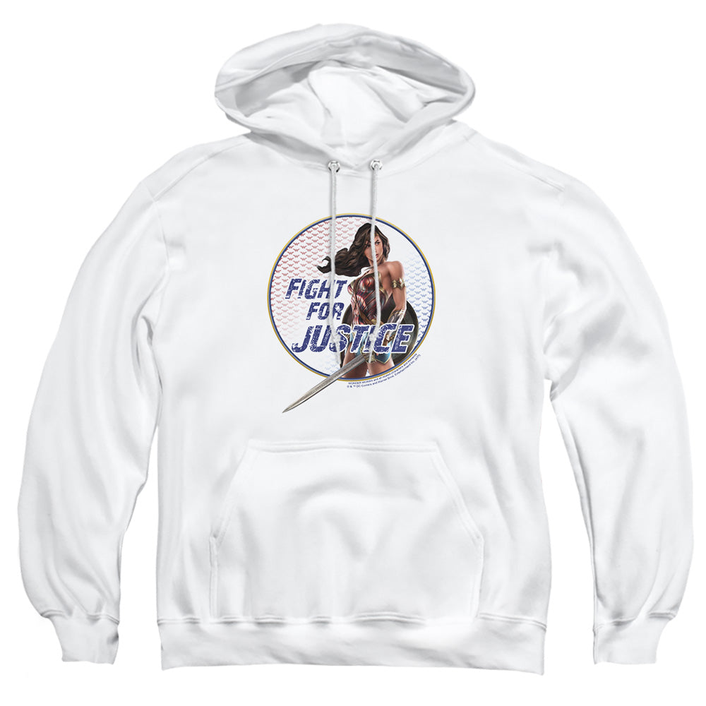Wonder Woman Movie Fight For Justice Mens Hoodie White