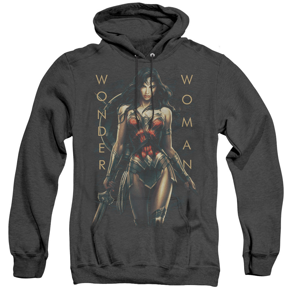 Wonder Woman Movie Armed And Dangerous Heather Mens Hoodie Black