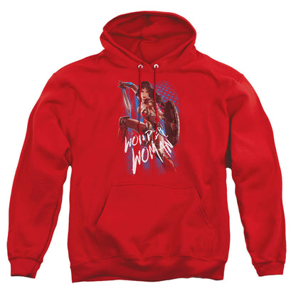 Wonder Woman Movie American Hero Mens Hoodie Red