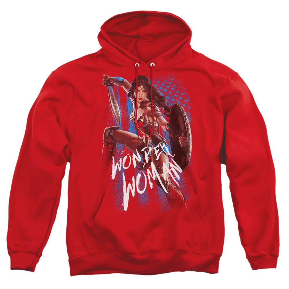 Wonder Woman Movie American Hero Mens Hoodie Red