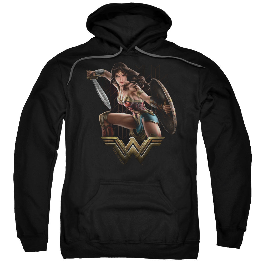 Wonder Woman Movie Fight Mens Hoodie Black