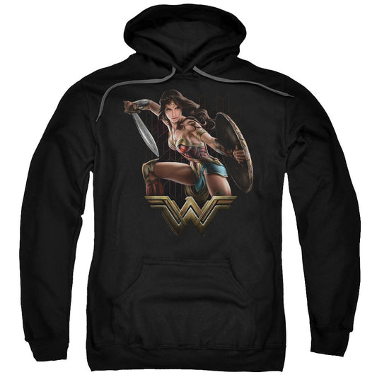 Wonder Woman Movie Fight Mens Hoodie Black