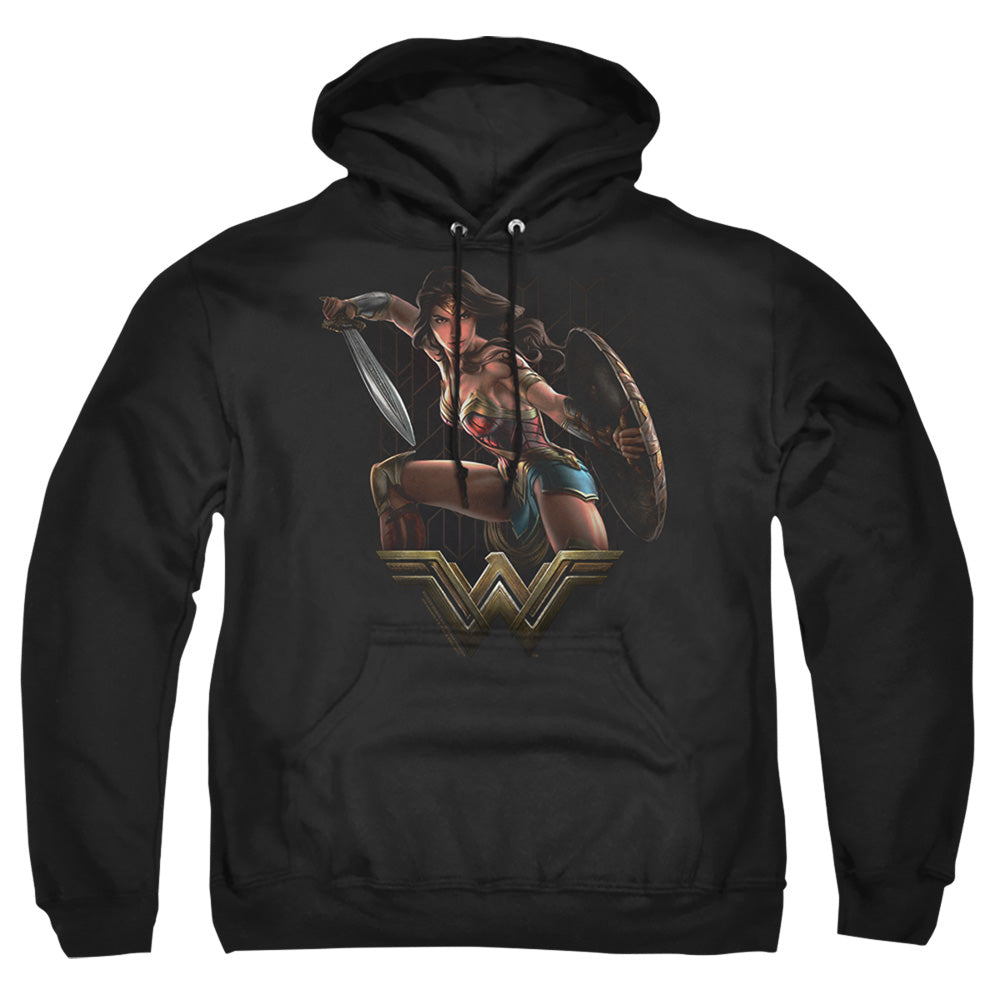 Wonder Woman Movie Fight Mens Hoodie Black