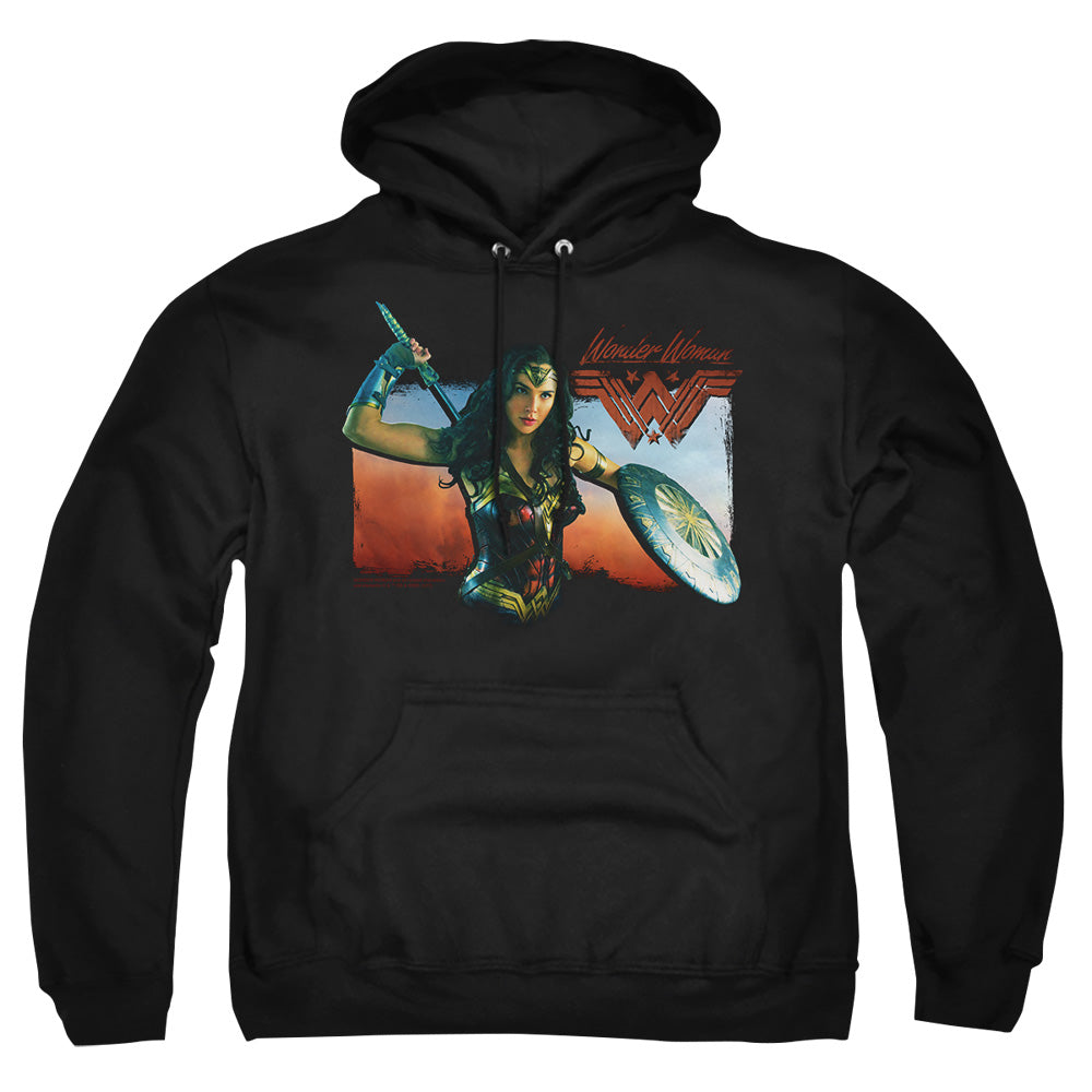 Wonder Woman Movie Warrior Woman Mens Hoodie Black