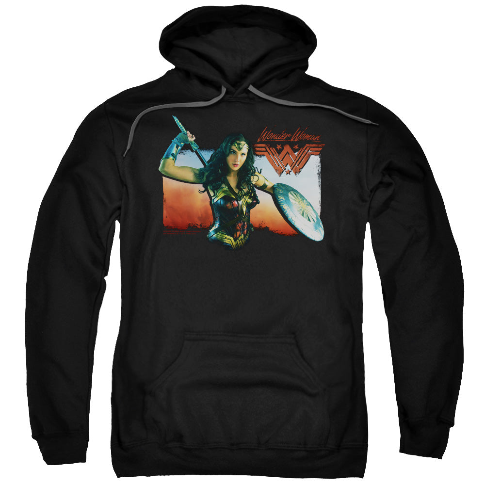 Wonder Woman Movie Warrior Woman Mens Hoodie Black