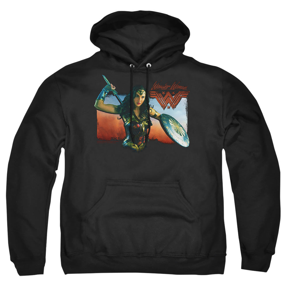 Wonder Woman Movie Warrior Woman Mens Hoodie Black