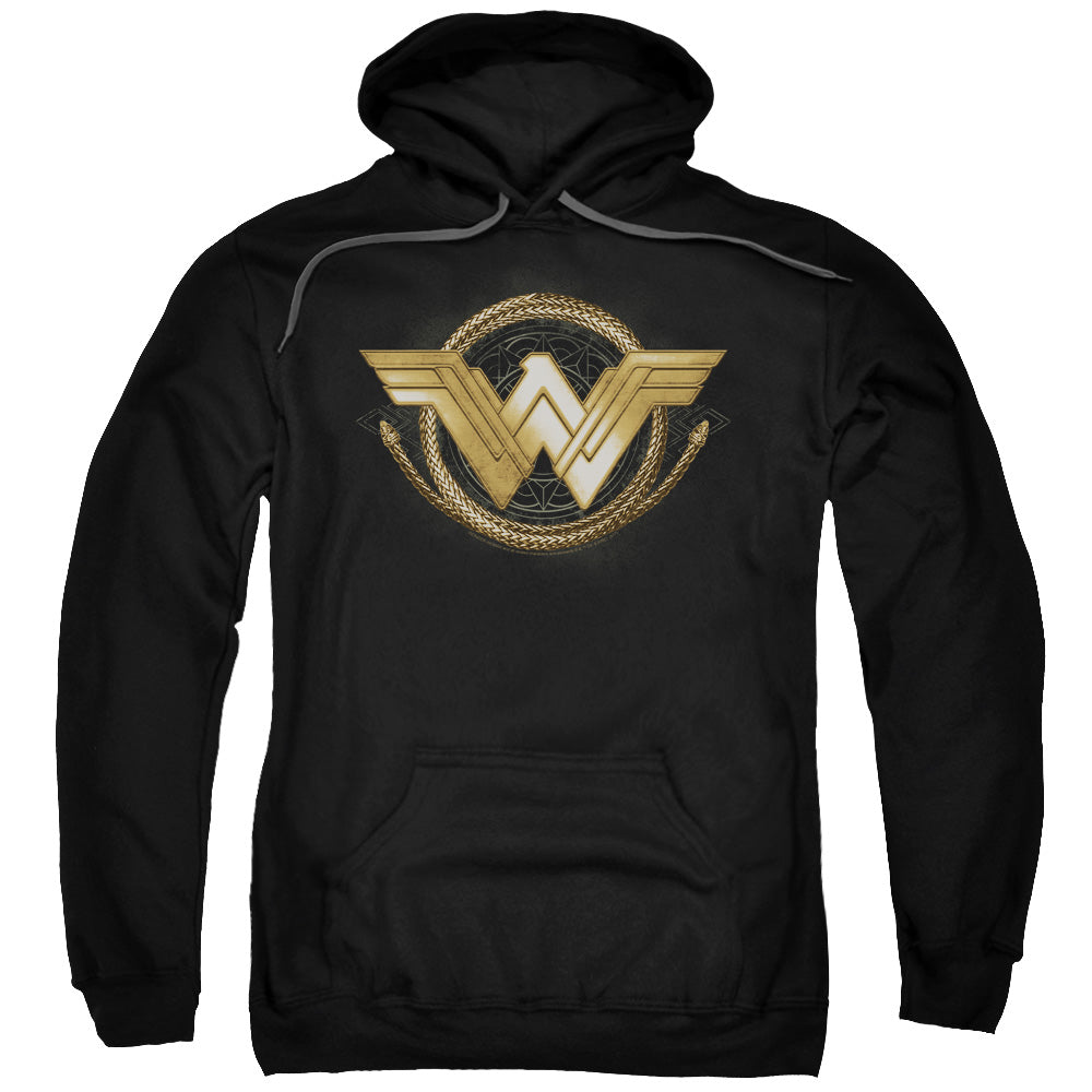 Wonder Woman Movie Lasso Logo Mens Hoodie Black