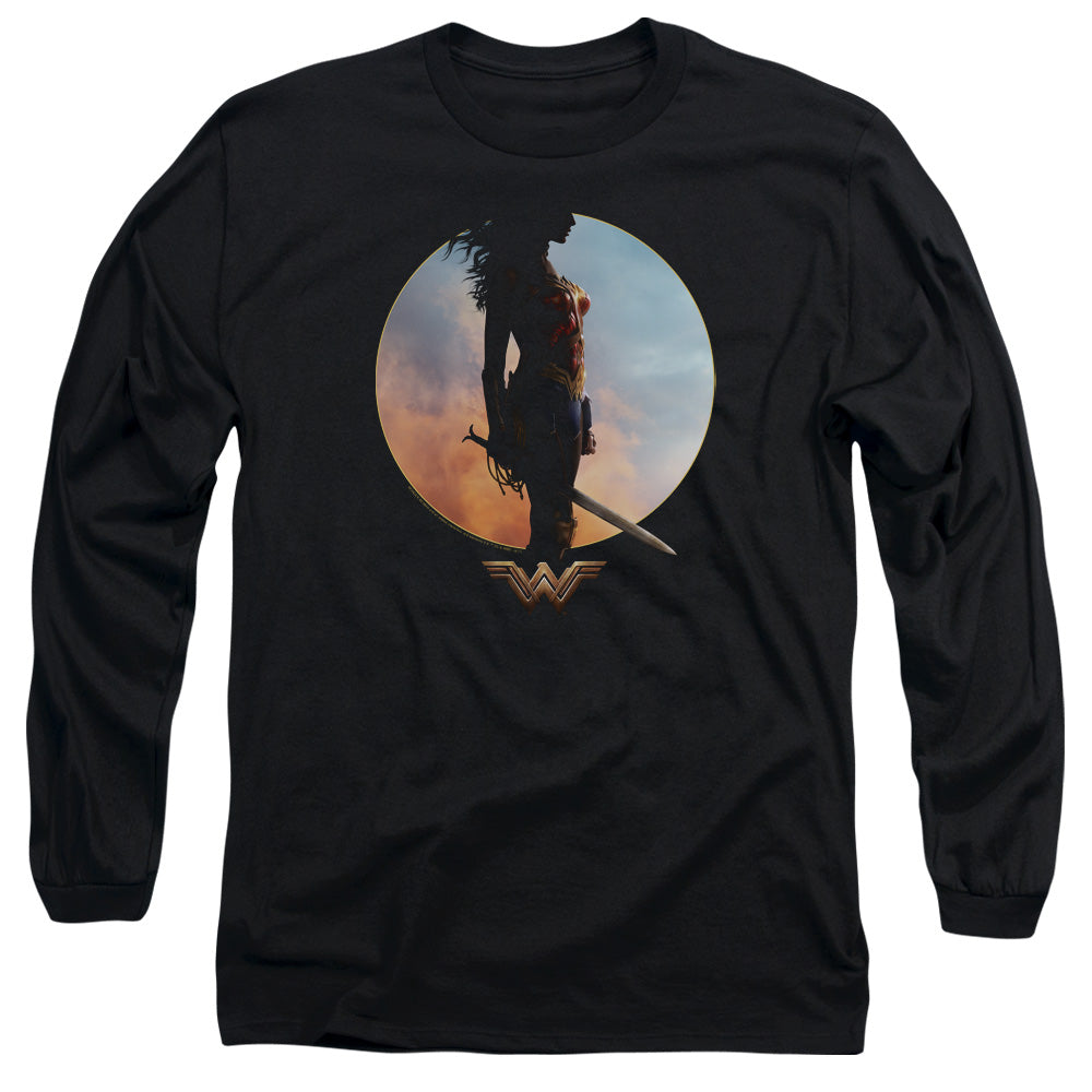 Wonder Woman Movie Wisdom And Wonder Mens Long Sleeve Shirt Black