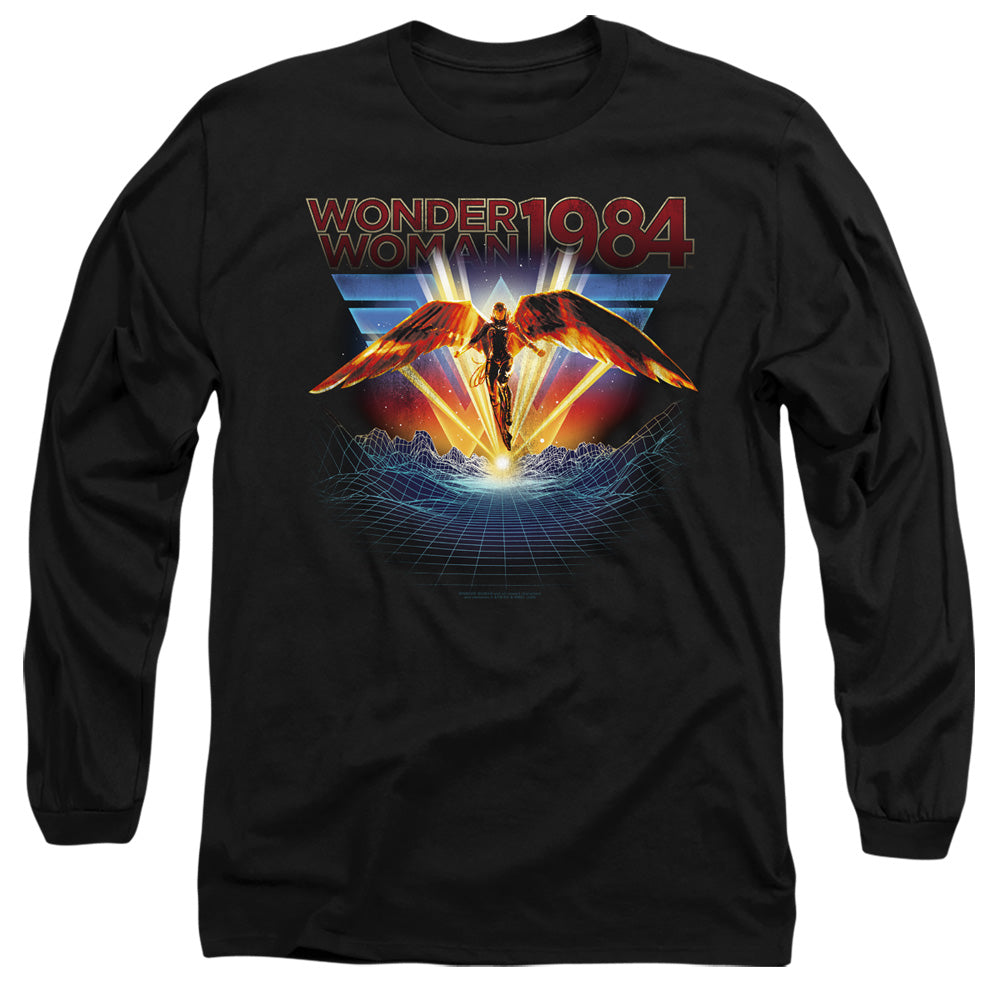 Wonder Woman 84 84 Metal Mens Long Sleeve Shirt Black