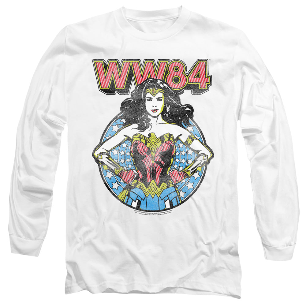 Wonder Woman 84 Star Circle Mens Long Sleeve Shirt White