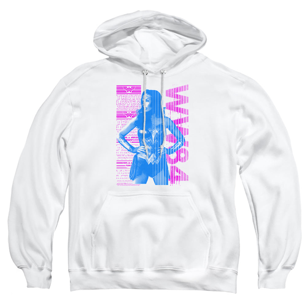 Wonder Woman 84 Truth Love And Justice Mens Hoodie White