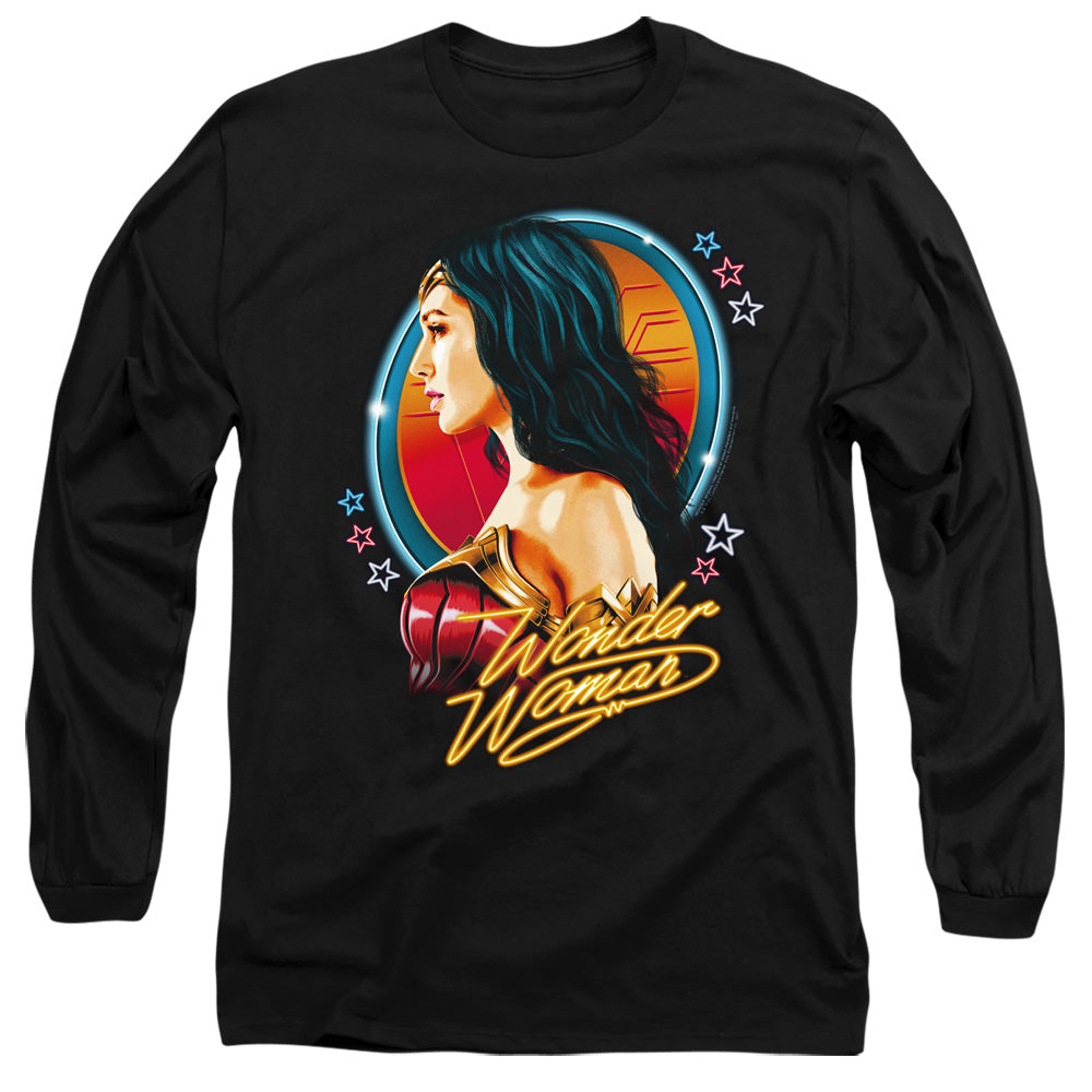Wonder Woman 84 Warrior 84 Mens Long Sleeve Shirt Black