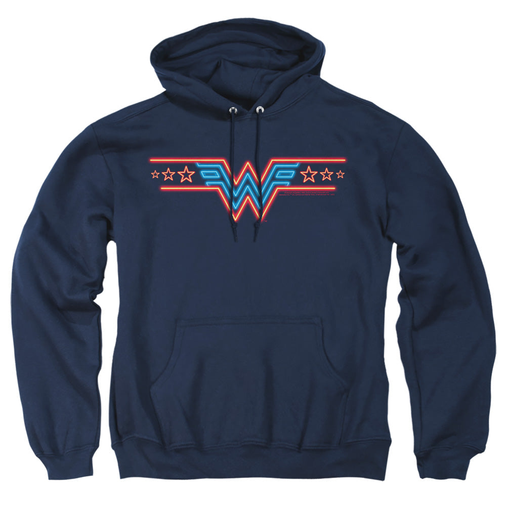 Wonder Woman 84 Neon Beat Mens Hoodie Navy