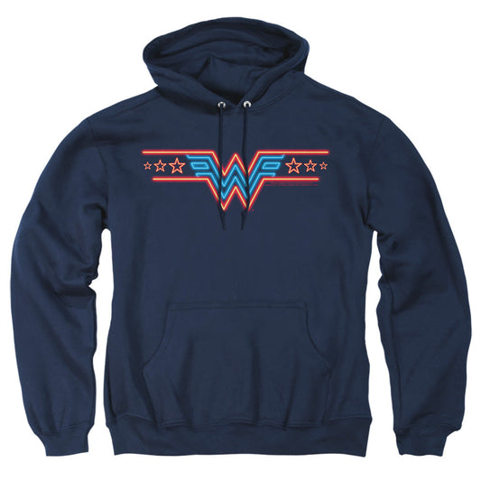 Wonder Woman 84 Neon Beat Mens Hoodie Navy
