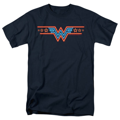 Wonder Woman 84 Neon Beat Mens T Shirt Navy