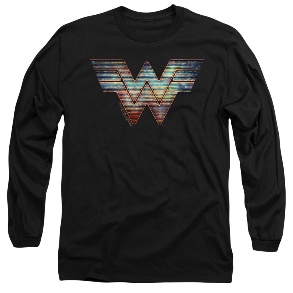 Wonder Woman 84 Static Logo Mens Long Sleeve Shirt Black