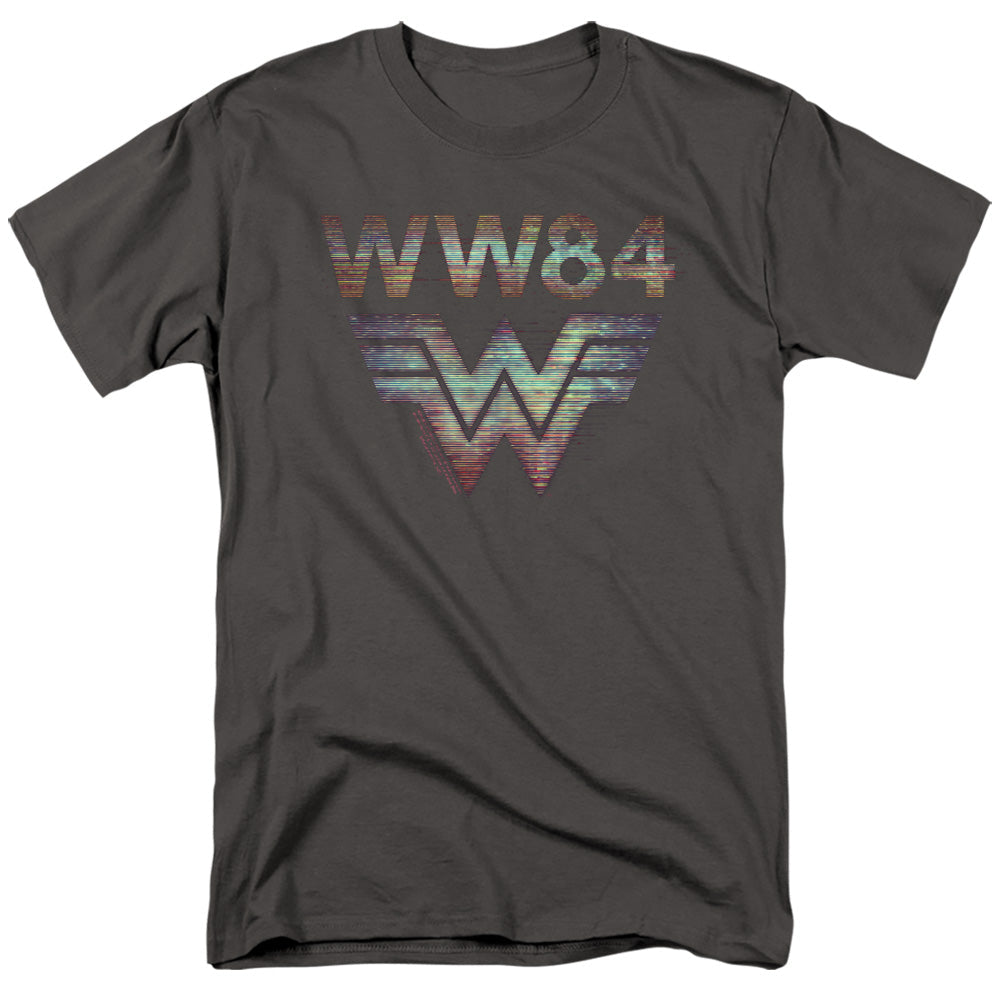 Wonder Woman 84 Static Tv Lines Mens T Shirt Charcoal