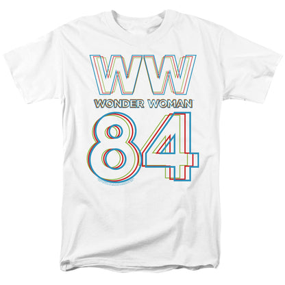 Wonder Woman 84 3D Hype Logo Mens T Shirt White