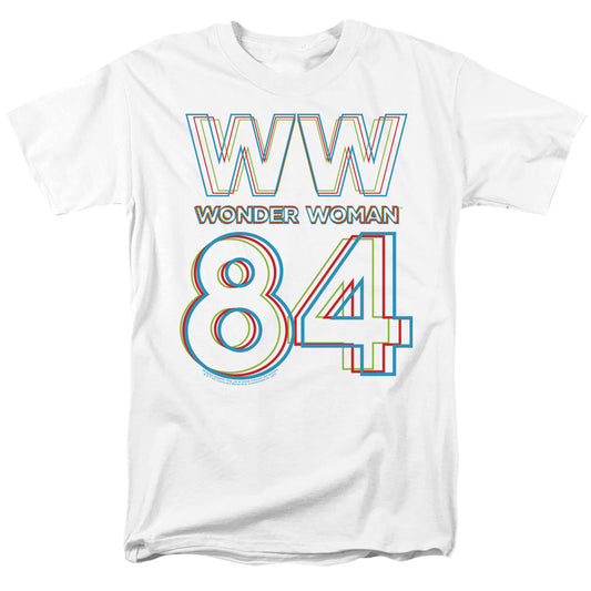 Wonder Woman 84 3D Hype Logo Mens T Shirt White