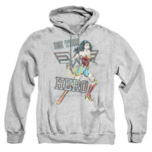 Load image into Gallery viewer, Wonder Woman 84 Be The Hero Mens Hoodie Athletic Heather
