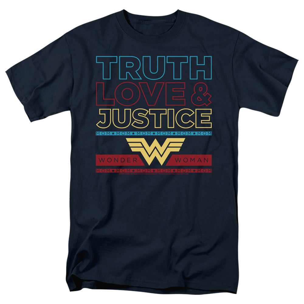 Wonder Woman 84 Truth Love Justice Mens T Shirt Navy