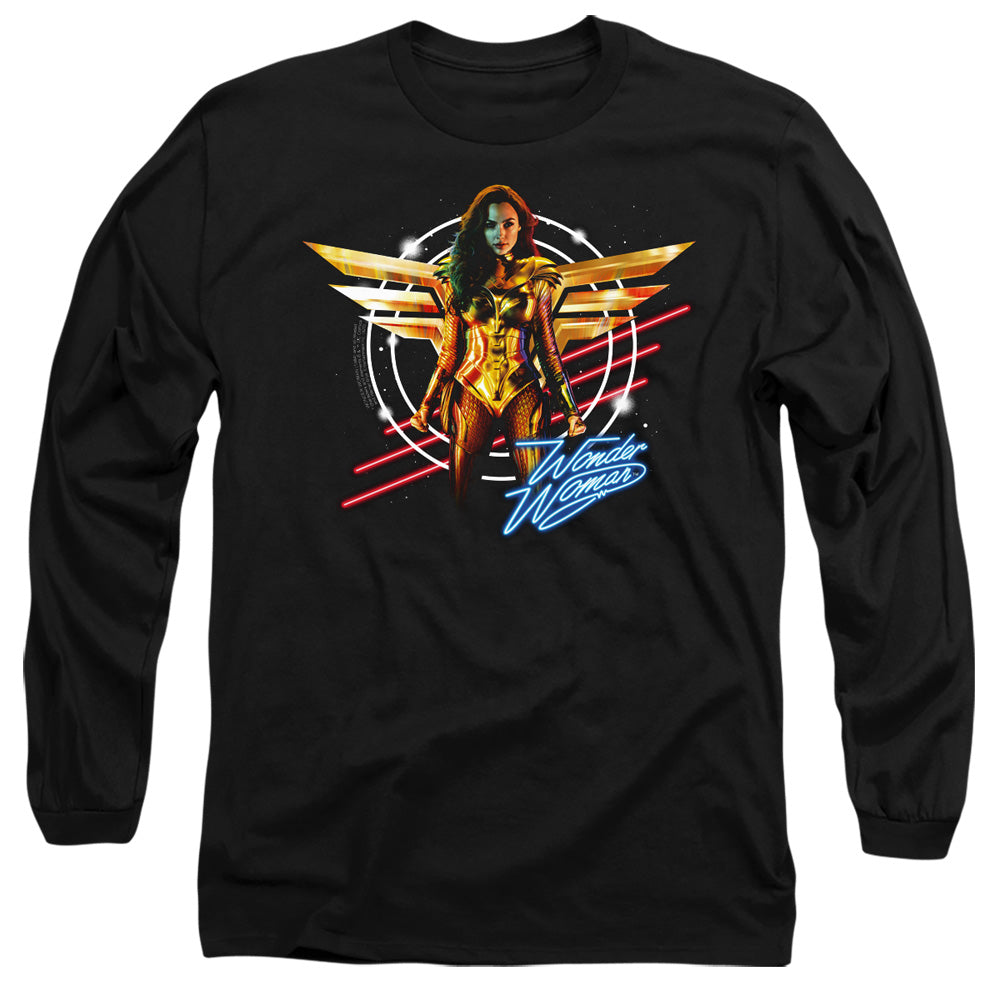 Wonder Woman 84 Space Poster Mens Long Sleeve Shirt Black Officially Licensed