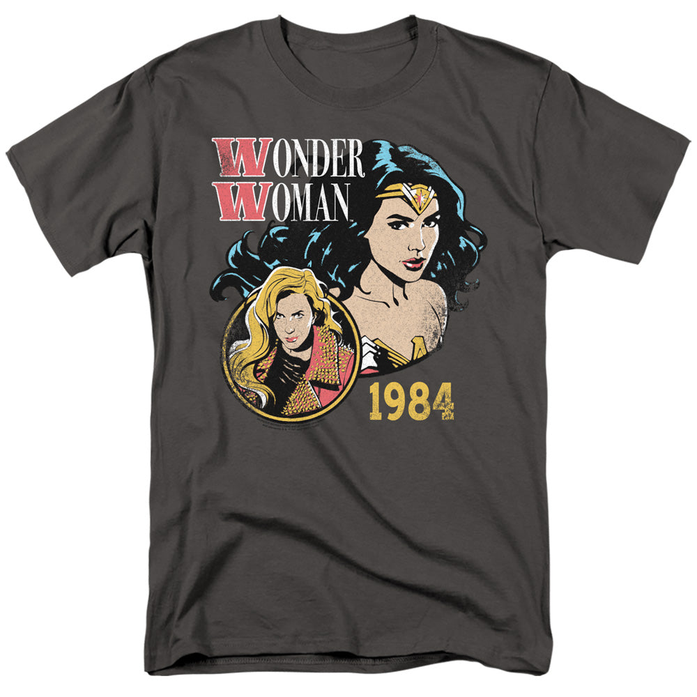 Wonder Woman 84 84 Retro Mens T Shirt Charcoal