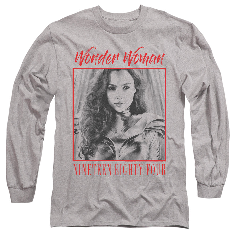 Wonder Woman 84 Wonder Chic Mens Long Sleeve Shirt Athletic Heather