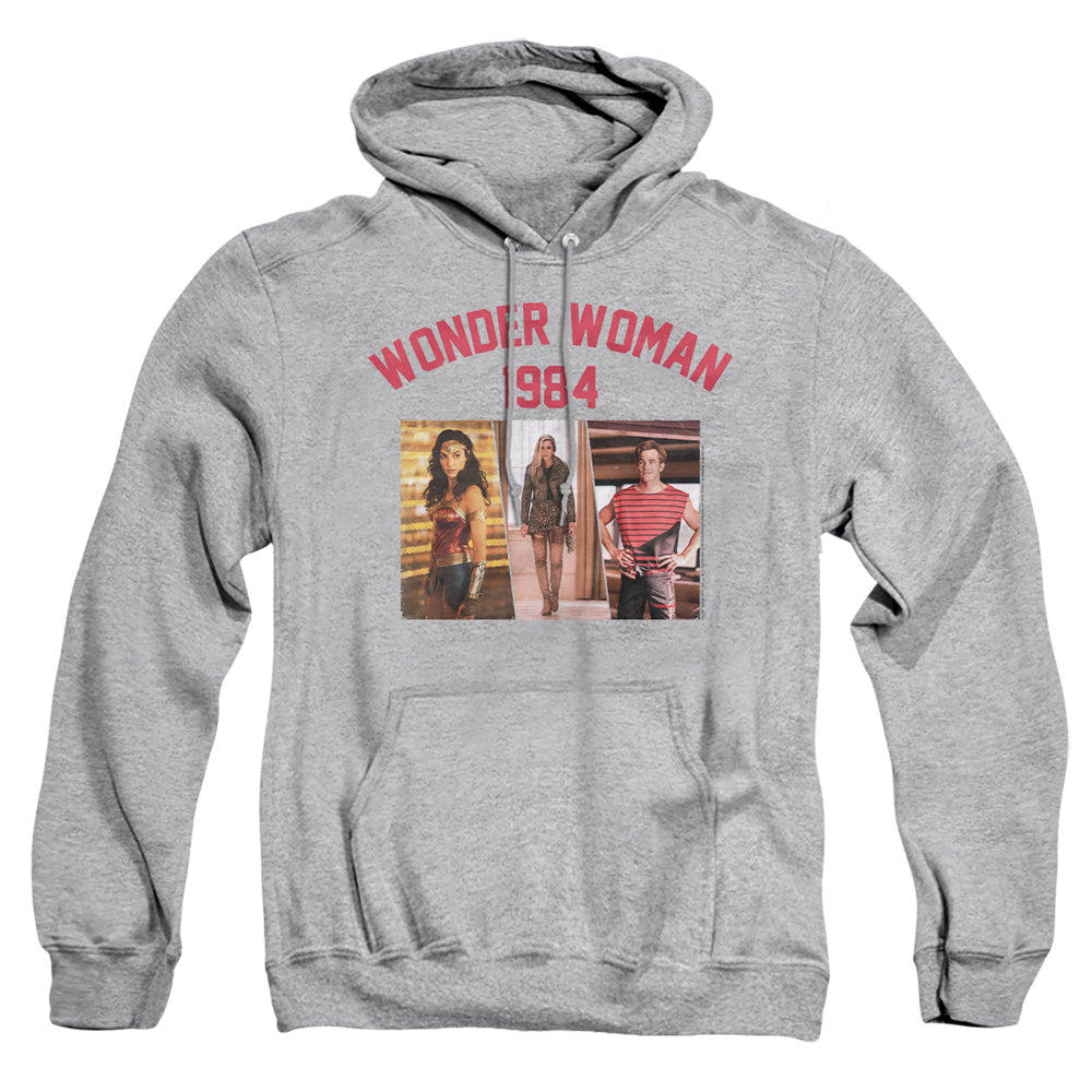 Wonder Woman 84 Collegiate Montage Mens Hoodie Athletic Heather