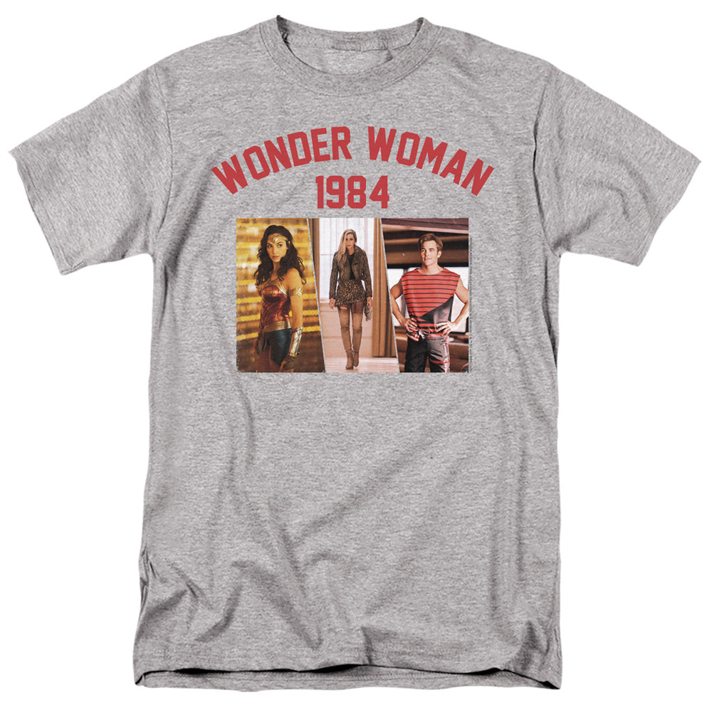 Wonder Woman 84 Collegiate Montage Mens T Shirt Athletic Heather