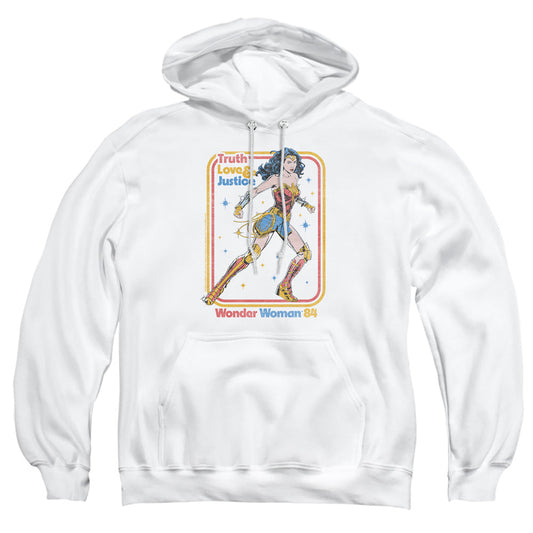 Wonder Woman 84 Retro Justice 84 Mens Hoodie White