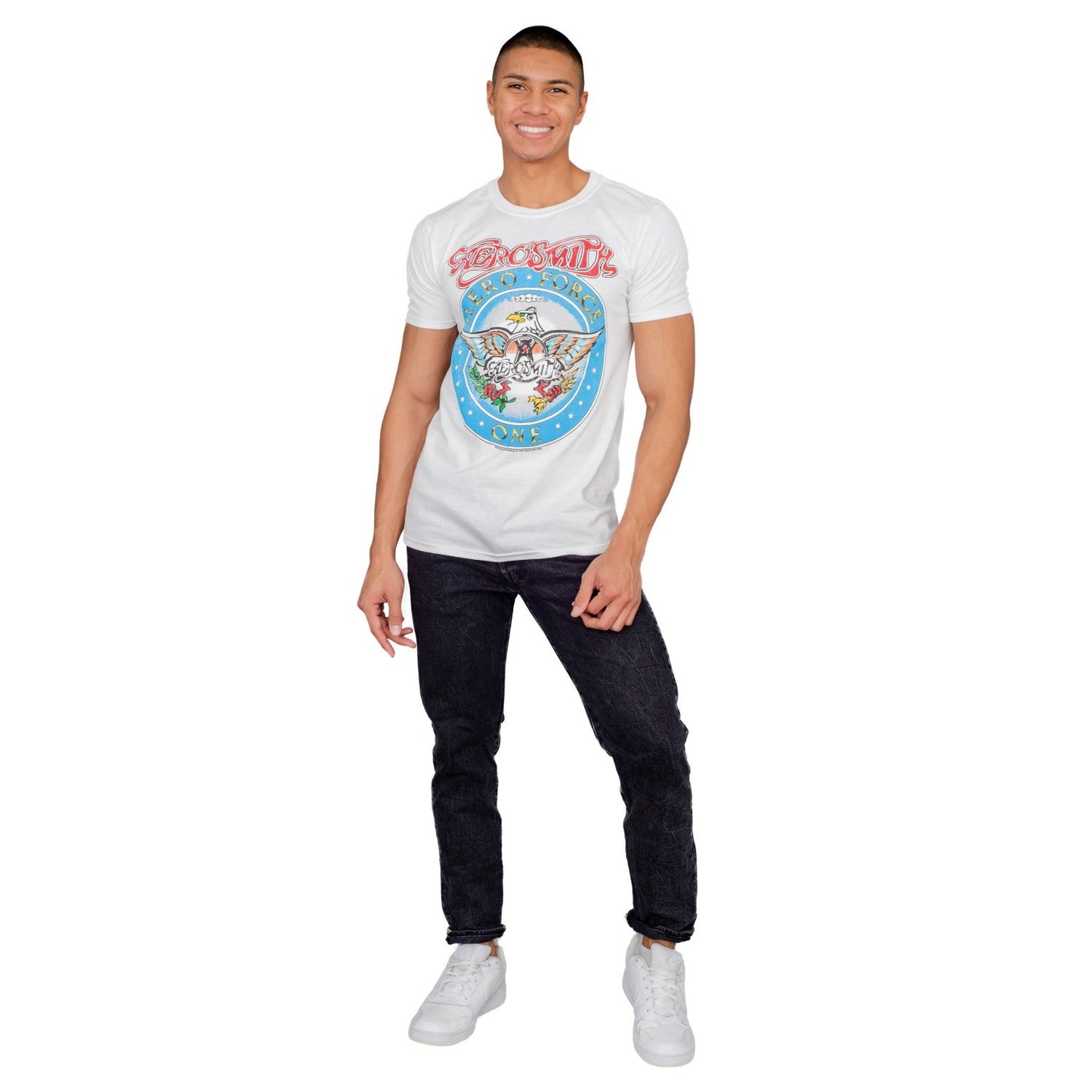 Wayne's World Aerosmith Aero Force Short Sleeve T Shirt Tee