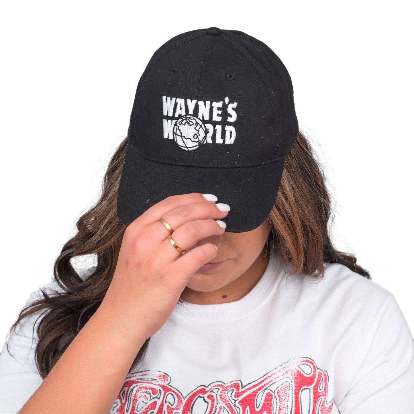 Adult Wayne's World T Shirt and Hat Costume Set